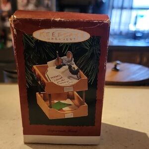 KEEPSAKE the Label Mouse Memo Ornament - Brown and White